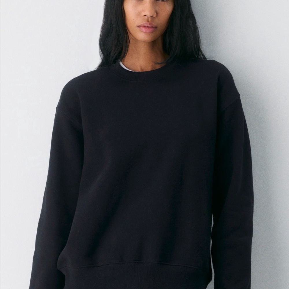Aritzia/TNA cozy fleece perfect crew sweatshirt